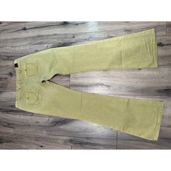 U Denim Jeans Green Flared Pants Womens Size 29 Cut A01265 Style UWH22360 - Picture 10 of 12